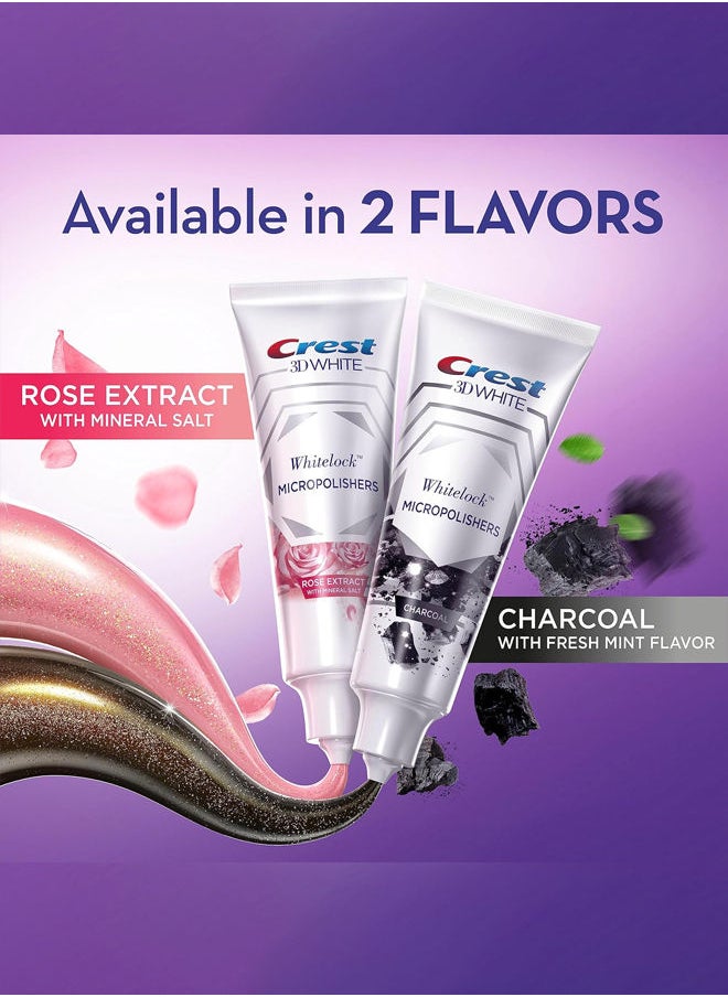 Crest - 3D White Whitelock Micropolisher Toothpaste - Charcoal with Fresh Mint Flavor 88ml - Image 1