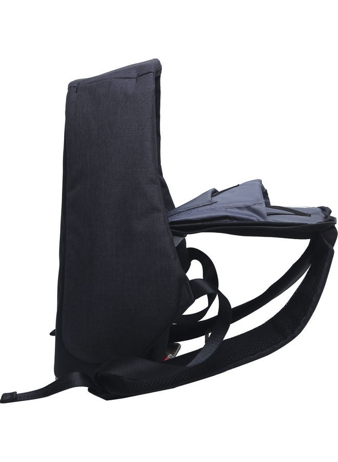 Casual Daypack with USB Connection Black Black  - Image 2
