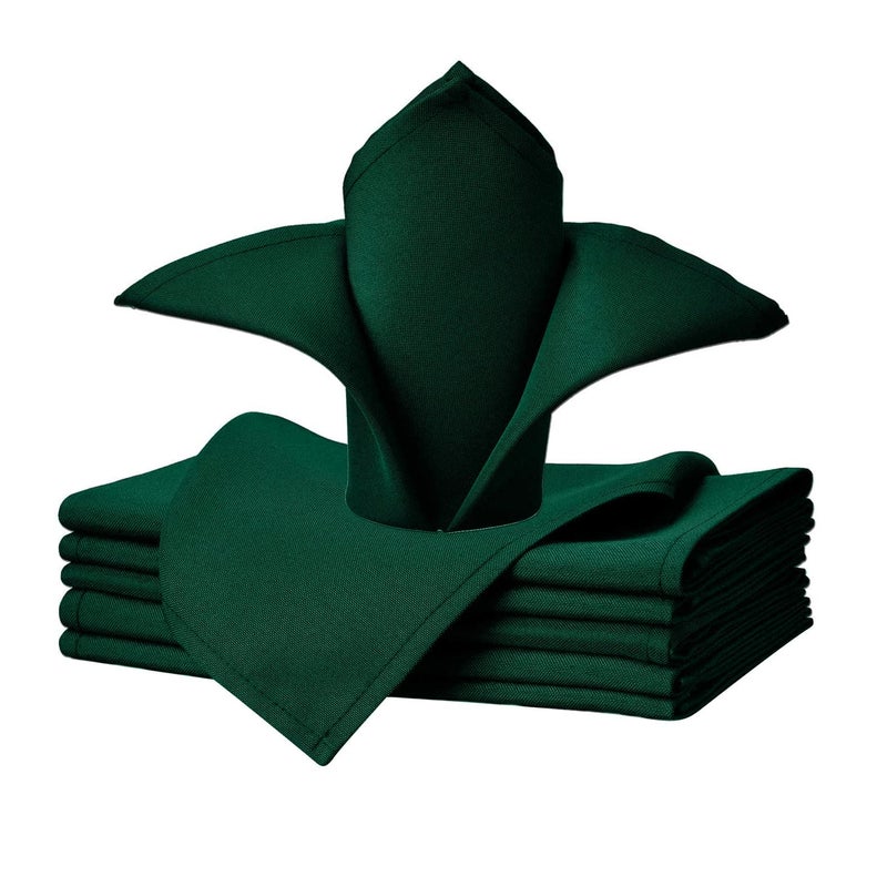 uniformer Table Napkins | Soft & Durable | Elegant Design for Dining | Perfect for Home, Weddings, Parties, & Events | Machine Washable | Durable & Stylish | Size 20x20 inches (Green_Pack of 6) - Image 5