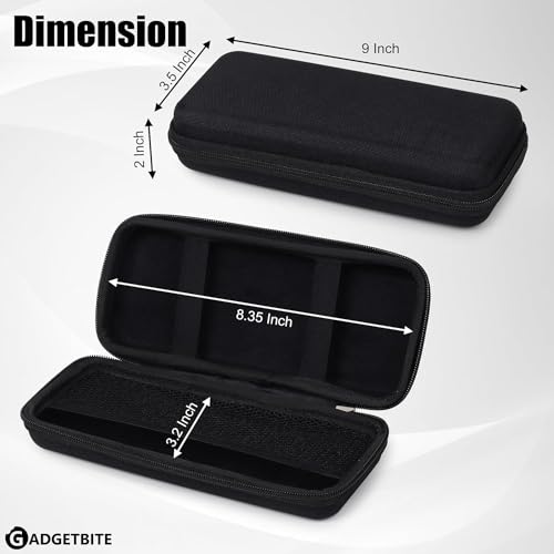 GadgetBite Portable Electronic Accessories Organizer - Travel-Friendly EVA Pouch for Vlogging Camera, USB Cables, Power Banks, Adapters, Hard Disks, and More (Black) - Image 4