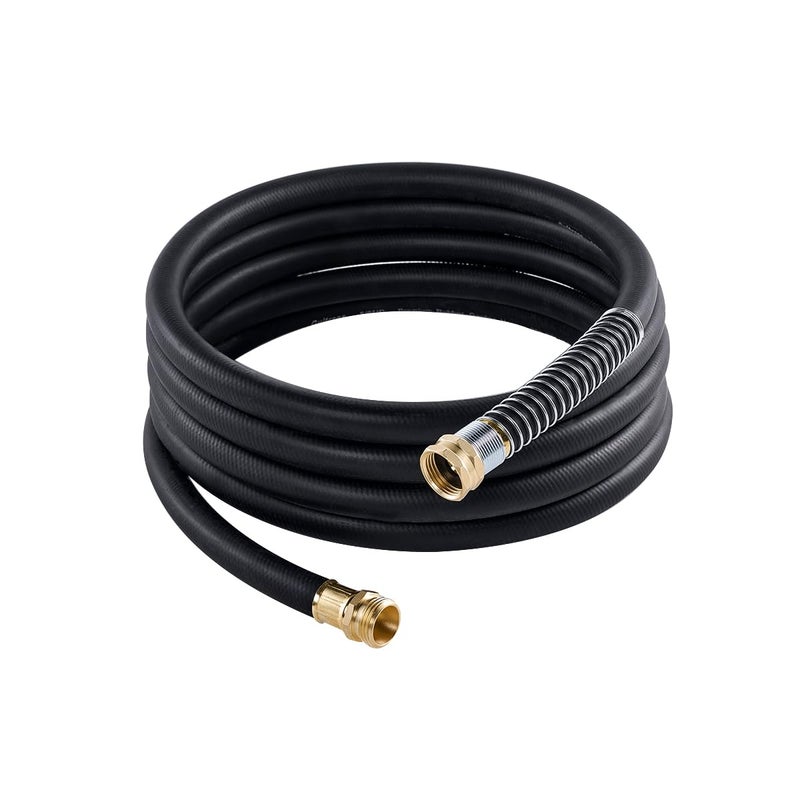 Guitrees Leader Garden Hose 15ft x 58 Heavy Duty Short Water Hose Male to Female Fittings Five Layered Braiding for Durability 1000PSI Burst 300PSI Working Black - Image 2