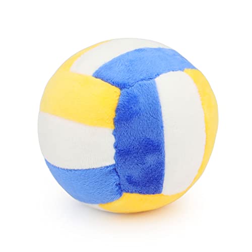 TONYFY Dog Toys Balls Chewable Plush Volleyball for Dogs Soft Pet Squeaky Ball Stuffed with Fluffy Durable Indoor Outdoor Dog Puzzle Toy Birthday for Puppy Small Medium Breeds - Image 1