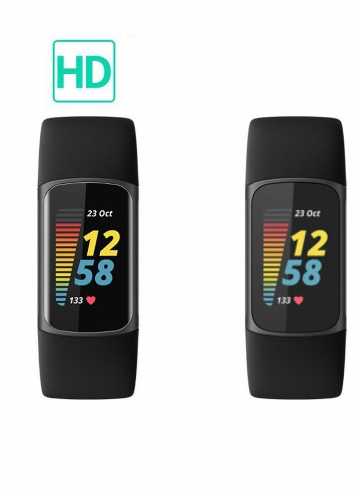 Screen Protector for Fitbit Charge 5 Screen Protector Case Friendly Accessories Flexible Full Coverage Clear TPU Film (8-Pack) - Image 4