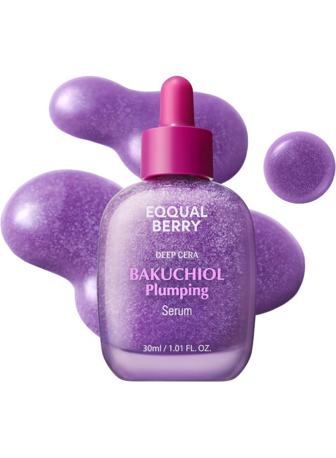 eqqualberry سيروم باكوشيول الممتلئ – مُقلل المسام والتجاعيد مع باكوشيول | بديل الريتينول للبشرة الحساسة | يعزز المرونة والشد مع السيراميد والبيبتيدات، 1.01 أونصة / 30 مل - Image 1