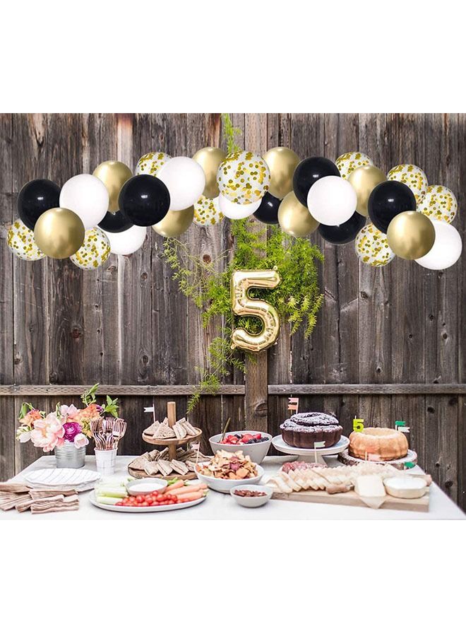 ZCM-HAPPY 50pcs High Quality Metallic Balloons Party Decoration Arrangements Styling Sequins Latex Balloons Assortment Set 12 Inches  - Image 3