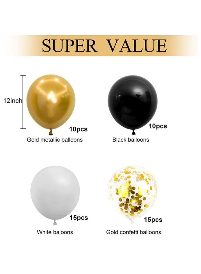 ZCM-HAPPY 50pcs High Quality Metallic Balloons Party Decoration Arrangements Styling Sequins Latex Balloons Assortment Set 12 Inches  - Image 2
