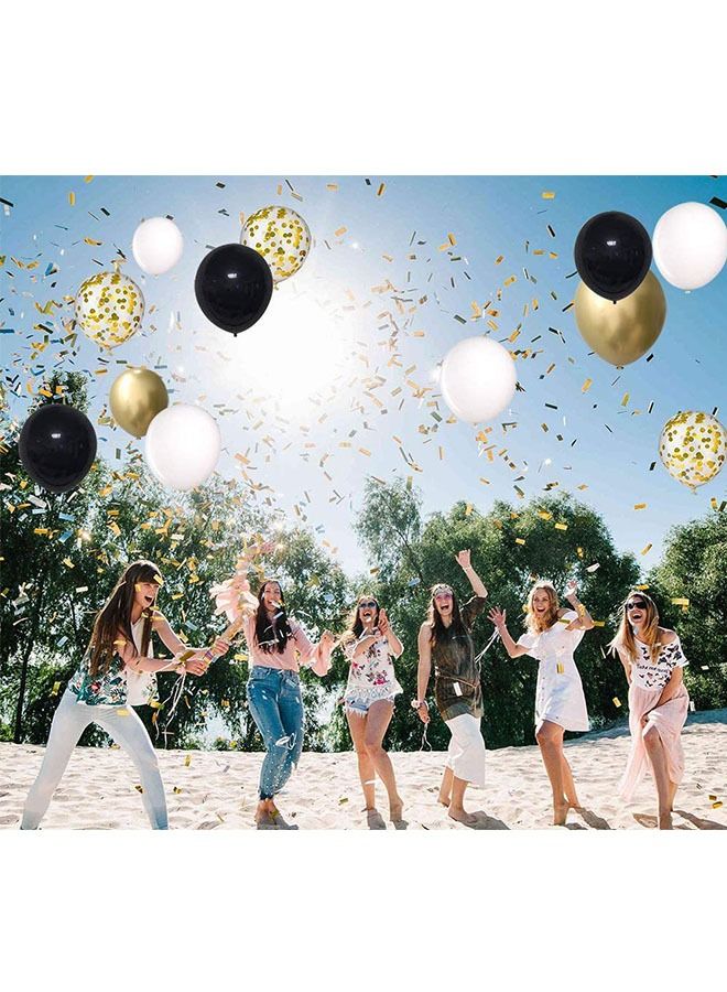 ZCM-HAPPY 50pcs High Quality Metallic Balloons Party Decoration Arrangements Styling Sequins Latex Balloons Assortment Set 12 Inches  - Image 4