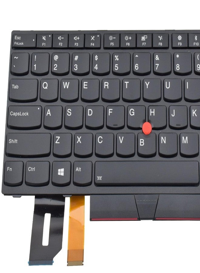 صن مول لوحة مفاتيح بديلة بإضاءة خلفية من SUNMALL متوافقة مع أجهزة الكمبيوتر المحمولة من سلسلة Lenovo Thinkpad T480S و T490 و E480 و E490 و E495 و Thinkpad L390 و L380 و L480 - Image 4