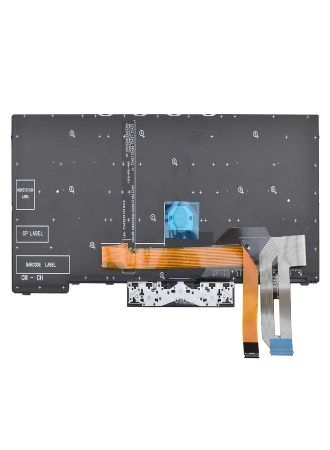 صن مول لوحة مفاتيح بديلة بإضاءة خلفية من SUNMALL متوافقة مع أجهزة الكمبيوتر المحمولة من سلسلة Lenovo Thinkpad T480S و T490 و E480 و E490 و E495 و Thinkpad L390 و L380 و L480 - Image 3