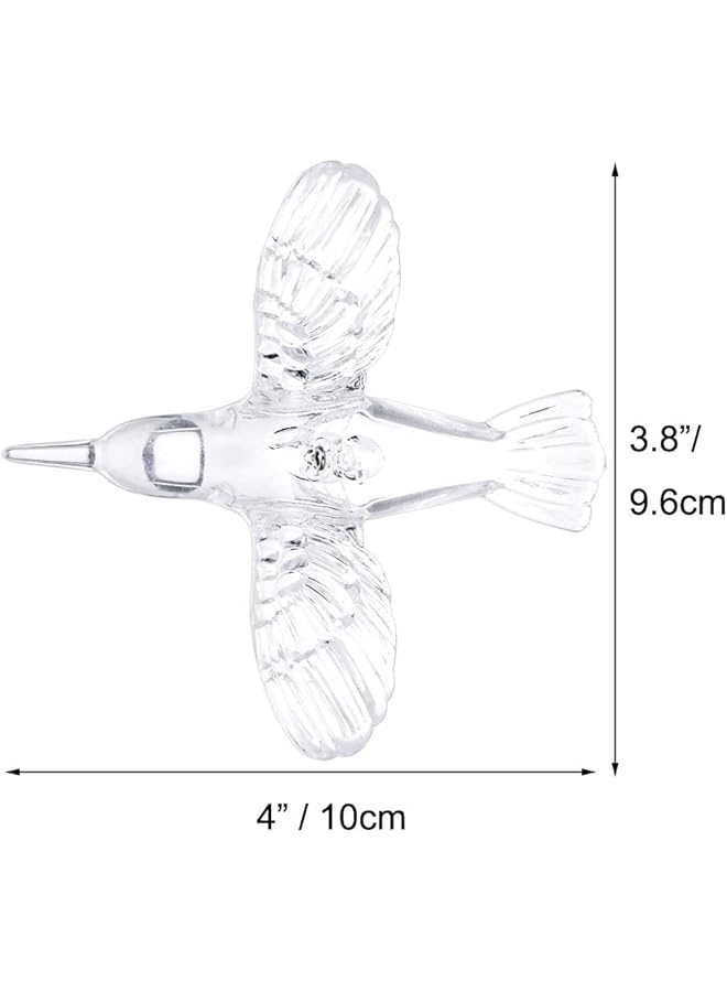 The Bros 30 قطعة زينة سقف طائر طائر DIY مع سلك شفاف بطول 150 قدم لشجرة عيد الميلاد لتزيين المنزل ورياض الأطفال ومراكز التسوق وطاولة المنزل والنافذة (طائر طائر بخط صيد) - Image 2