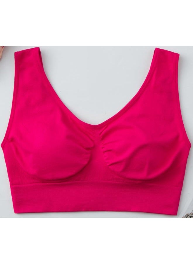 Hiking Gril Women's Comfort Wirefree Bralette Unpadded Sleep Yoga Bra V3P 3XL - Image 4
