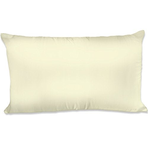 Spasilk Satin Pillowcase For Hair And Face, Polyester Satin Pillowcase, Queen Size- Ivory Pillowcase - Image 1