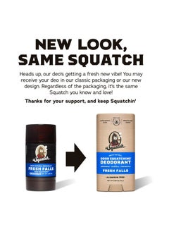 Dr. Squatch Natural Deodorant for Men 3 Pack Pine Tar – Odor-Squatching Men's Deodorant Aluminum Free (2.65 oz, 3 Pack)  - Image 2