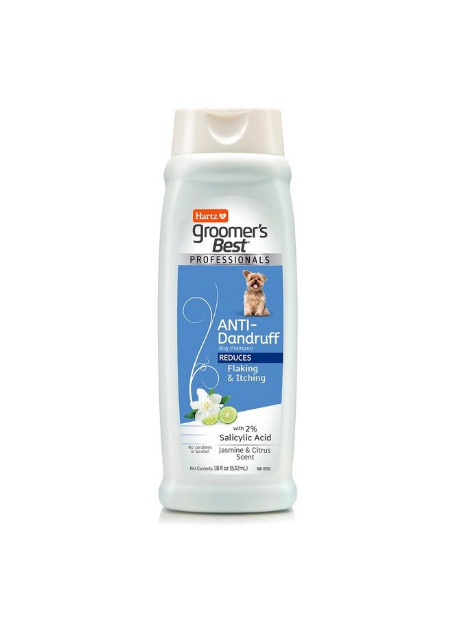 هارتز شامبو Hartz Groomer's Best Professionals المضاد للقشرة للكلاب لعلاج الحكة والجلد برائحة الياسمين والحمضيات، 18 أونصة 