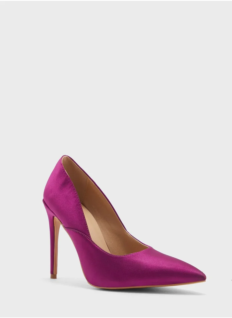 Khizana Satin Pointed Pump