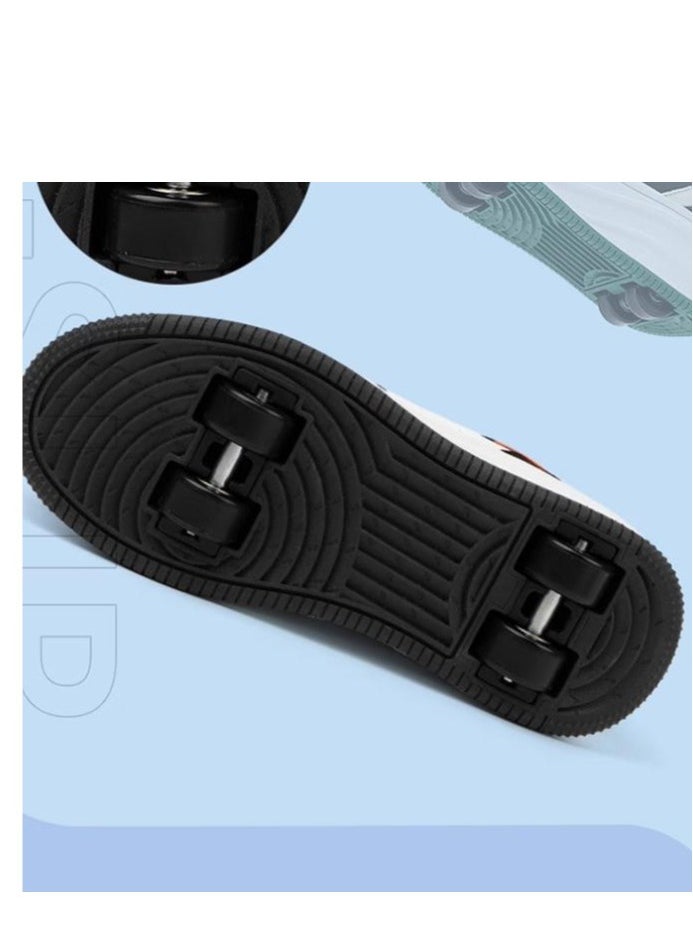 Snoopy - Children's Double Wheel Skating Sports Board Shoes - Image 1