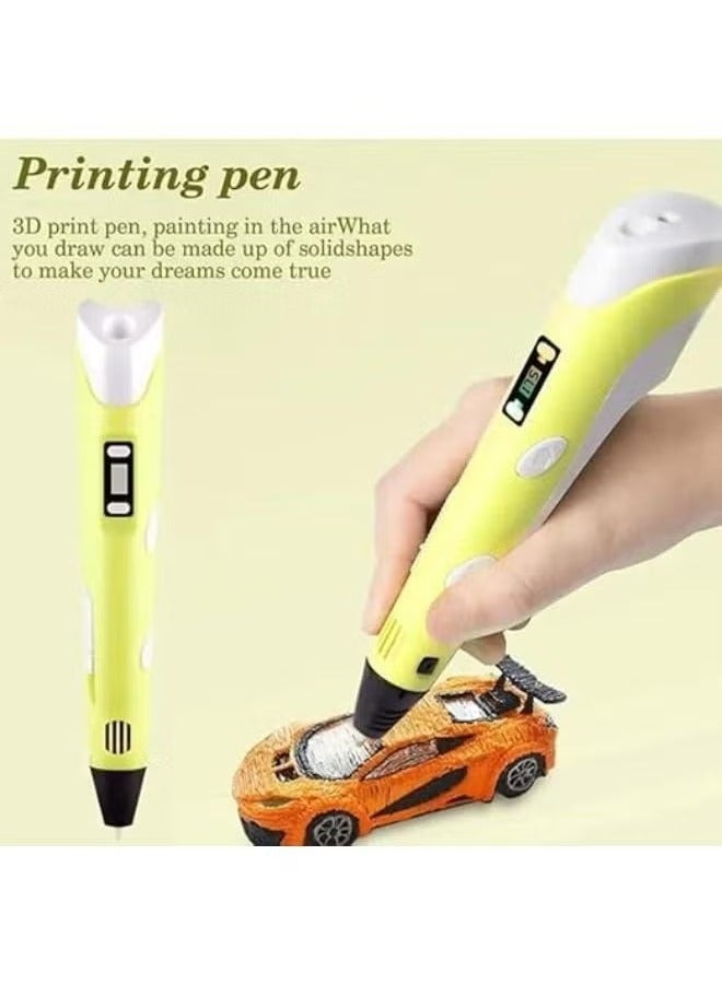 TIGER 3D Printing Pen for Kids & Adults – Compatible with PLA & ABS Filaments – Creative Drawing Pen for DIY Crafts, Art Projects & 3D Modeling – Educational & Fun Gift Idea for Artists, Students & Hobbyists – Lightweight, Safe & Easy to Use - Image 2