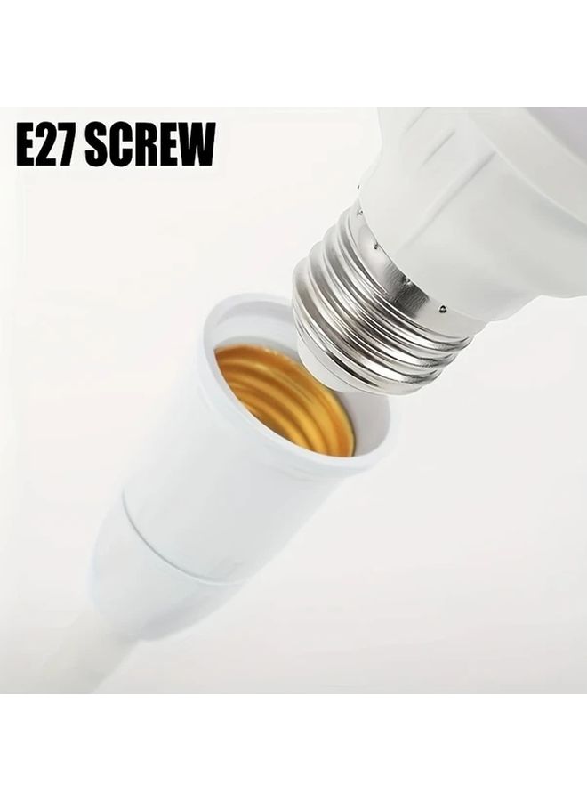 قطعتان من حامل مقبس إضاءة E27 مع مفتاح تشغيل/إطفاء وقابس أمريكي لمصابيح LED - Image 5
