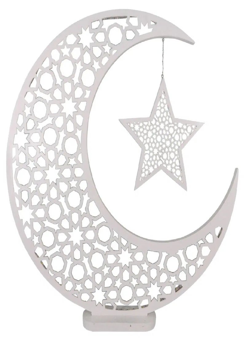 Peacock Supplies - Large Geometric Moon & Star - 2ft, for Occassions like Ramadan - Image 1