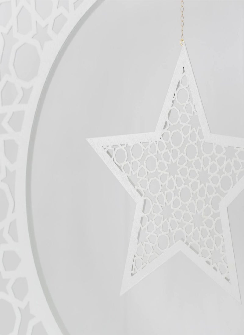 Peacock Supplies - Large Geometric Moon & Star - 2ft, for Occassions like Ramadan - Image 1