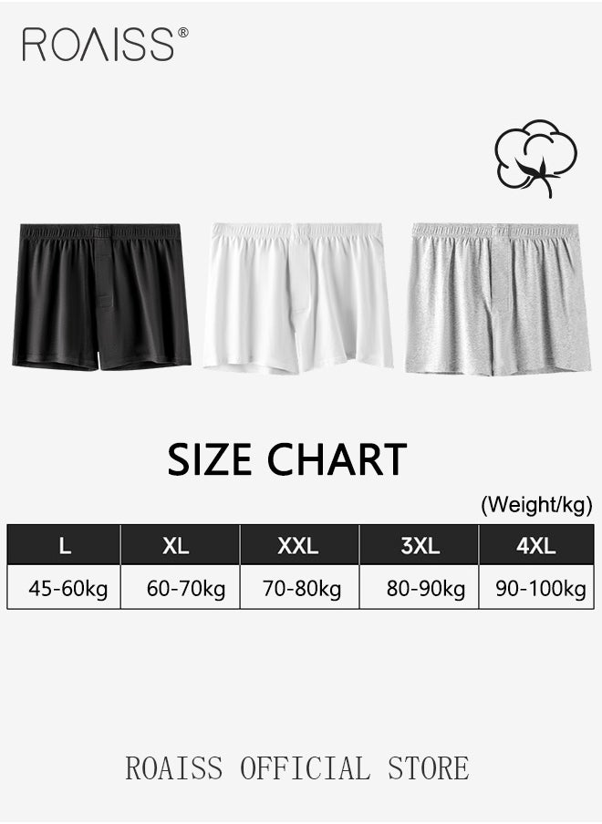 3 Pack Plus Size Men Arolo Shorts  Pure Cotton Fabric Loose Fit Design Youth Boxer Briefs Comfortable Underwear Lounge Pants and Casual Shorts for Men Skin Friendly and Soft - pzsku/Z448BA228E6A1BC5B852CZ/45/_/1704264415/531cbca9-a0f9-413b-88ba-e3d2c09b5441