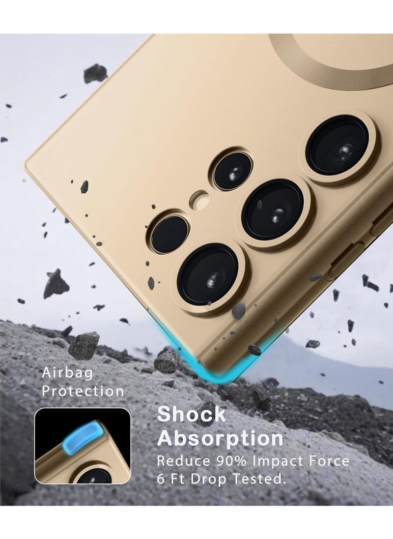 Raxoom Samsung Galaxy S24 Ultra Case Cover Magnetic Case Compatible with Wireless Charging | Slim & Thin Shockproof Protective Cover for 6.8-inch Galaxy S24 Ultra | Durable Drop-Resistant Magnetic Closure | Sleek Design for Everyday Use - Image 5