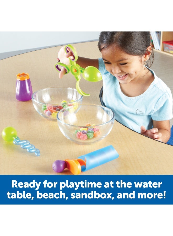 ليرننج ريسورسز مجموعة أدوات تنمية المهارات الحركية الدقيقة من موارد التعلم - الرمل والماء، 4 أدوات ممتعة للعب الحسي - Image 3