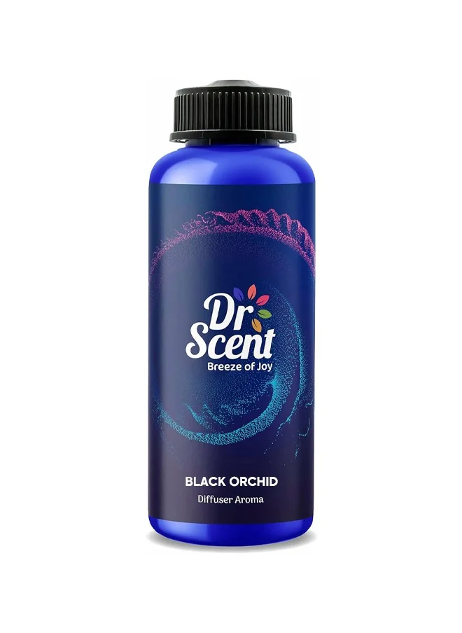 Dr Scent Diffuser Aroma Black Orchid, Feel the Distinctive Notes of Orchids, With the Strong Essences of Clove and Sandalwood and Medium Presence of Vetiver. (500ml)