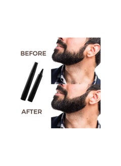 NNEWVANTE Beard Pencil Filler for Men,Beard Filling Pen Kit-WaterProof, Long Lasting Coverage & Natural Finish-Beard,Moustache, Eyebrows - Beard Dye for Men-Bristle Brush Included (Dark Brown)  - Image 5