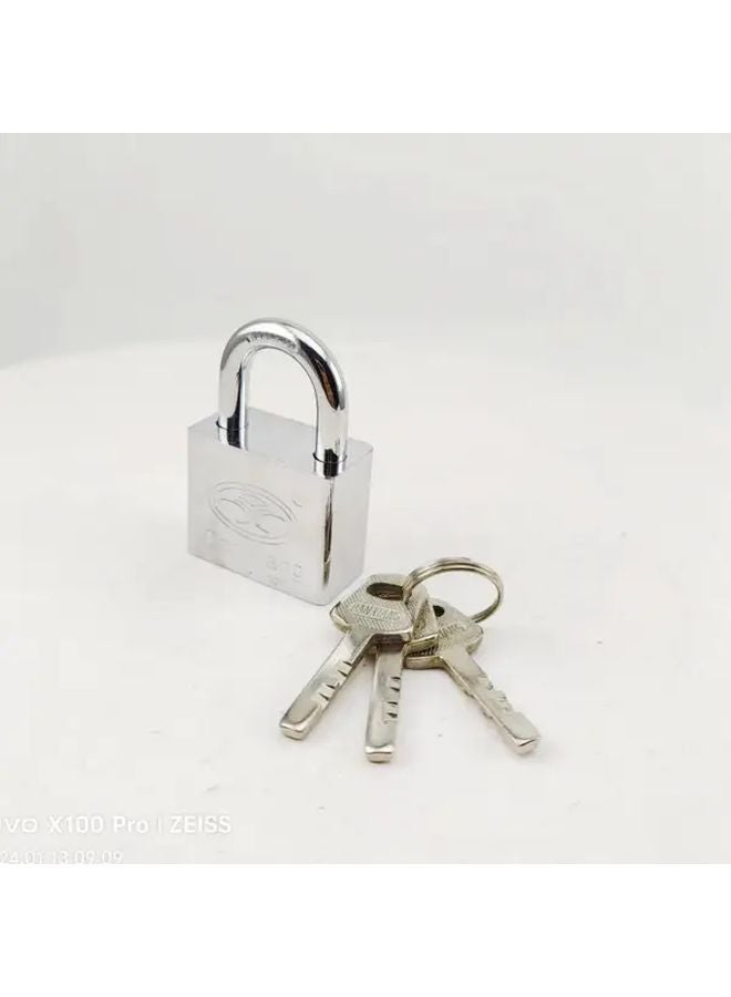Heavy Duty Anti Rust Waterproof Padlock 3 Inch Lock Plate 30 Iron Electroplated with 3 Keys - Image 5