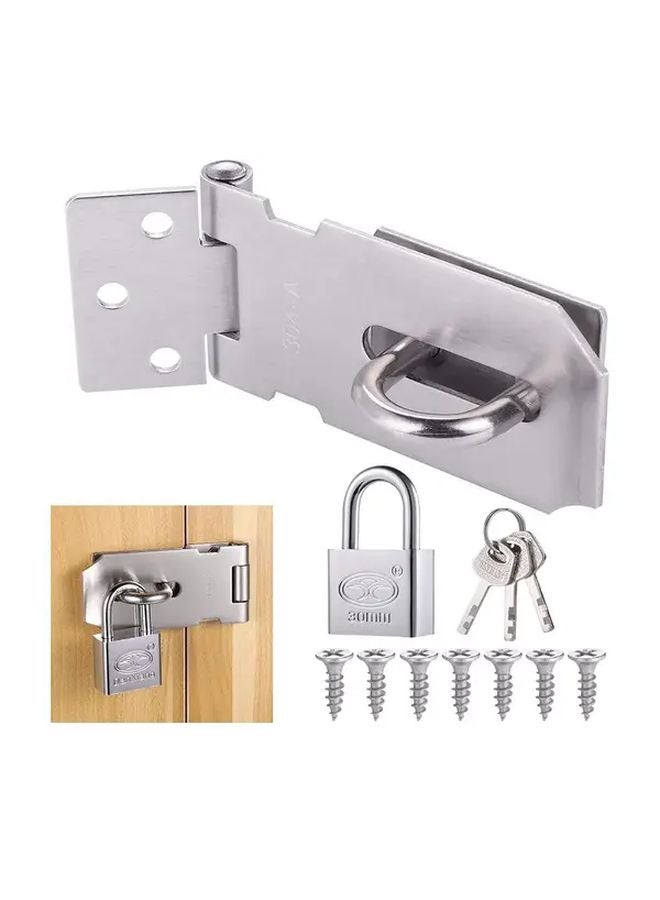 Heavy Duty Anti Rust Waterproof Padlock 3 Inch Lock Plate 30 Iron Electroplated with 3 Keys - Image 1