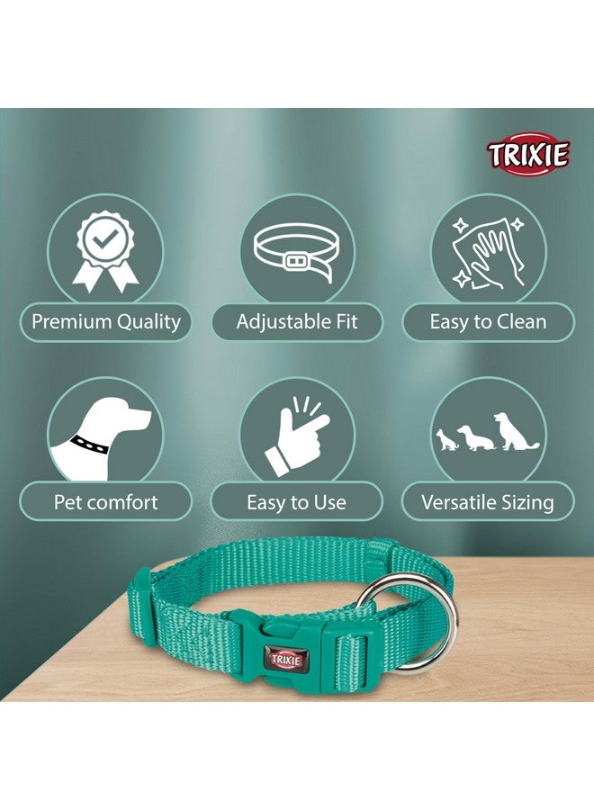 تريكسي حزام طوق للكلاب عالي الجودة، تصميم أنيق، شريط شبكي قابل للتعديل، تخفيف الضغط، مع موصل مقود، طوق رقبة للكلاب، 30-45 سم (صغير، محيطي) - عبوة من 3 قطع - Image 3