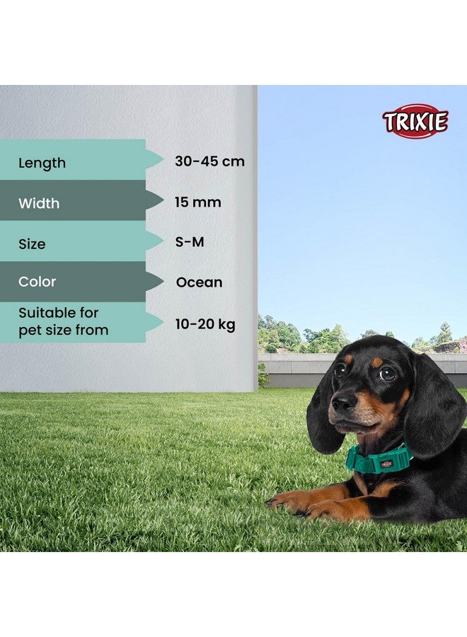 تريكسي حزام طوق للكلاب عالي الجودة، تصميم أنيق، شريط شبكي قابل للتعديل، تخفيف الضغط، مع موصل مقود، طوق رقبة للكلاب، 30-45 سم (صغير، محيطي) - عبوة من 3 قطع - Image 5