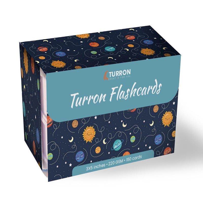 Turron Blank Index Flash Cards - Suitable for Study, Home and Work Notes - Dotted Pattern - Free Binder Rings - 220 GSM Thick - 3 x 5 inches - Image 5