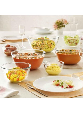 Borosil Glass Mixing & Serving Bowl, Oven & Microwave Safe Bowl, 3.5 L, Borosilicate Glass Clear - view 5