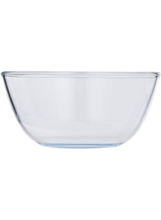 Borosil Glass Mixing & Serving Bowl, Oven & Microwave Safe Bowl, 3.5 L, Borosilicate Glass Clear - view 2