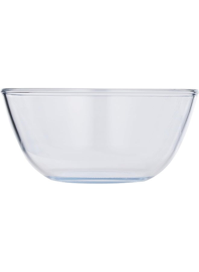 Borosil Glass Mixing & Serving Bowl, Oven & Microwave Safe Bowl, 3.5 L, Borosilicate Glass Clear - Image 2