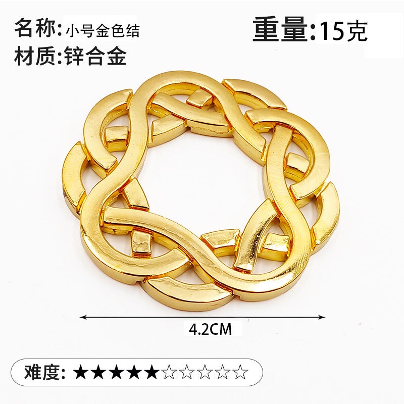 Puzzle Luban Lock Zinc Alloy Intelligence Unlock Buckle Kong Ming Lock Tiktok Nine-Chain Unlock Educational Toys - Image 1