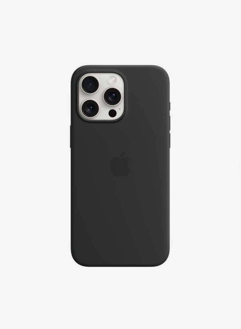 IAF Generic Silicon Case Cover For Apple iPhone 15 Pro Max 6.7 2023 Black