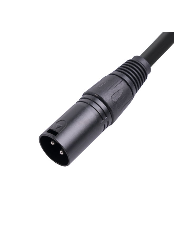 ريكسليس موصل جديد كامل النحاس، درع نحاسي مضفر بالأكسجين، XLR 3 دبوس، كانون 1 ثورة 2 محول حافلة 0.5 متر - Image 2