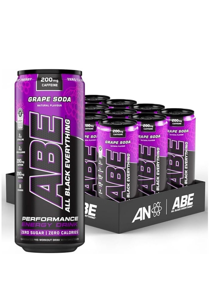 Applied Nutrition ABE Ultimate Pre Workout Drink Grape Soda 330 ml 12-Pieces - Image 2