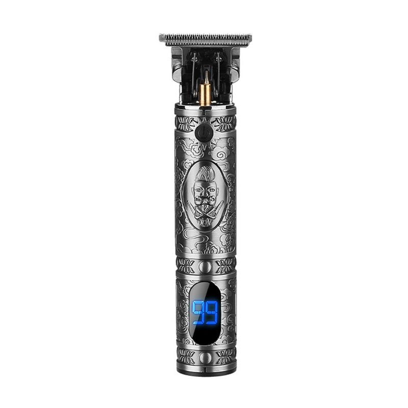 JM-700AL Electric Hair Trimmer LCD Display Engraving All Metal Body  Trimmer USB 1500mAh Rechargeable Men Hair Trimmer - Image 1