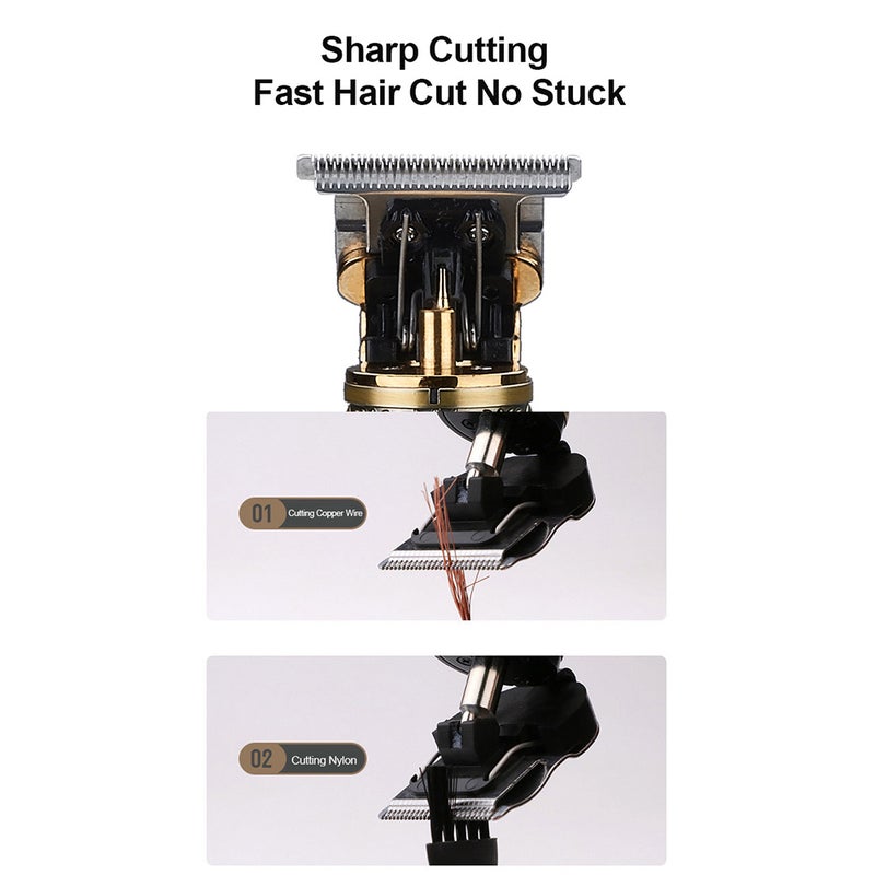 JM-700AL Electric Hair Trimmer LCD Display Engraving All Metal Body  Trimmer USB 1500mAh Rechargeable Men Hair Trimmer - Image 5