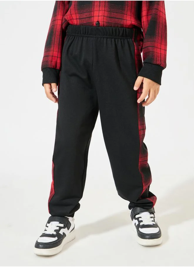 Styli Checked Hooded Shirt & Joggers Set