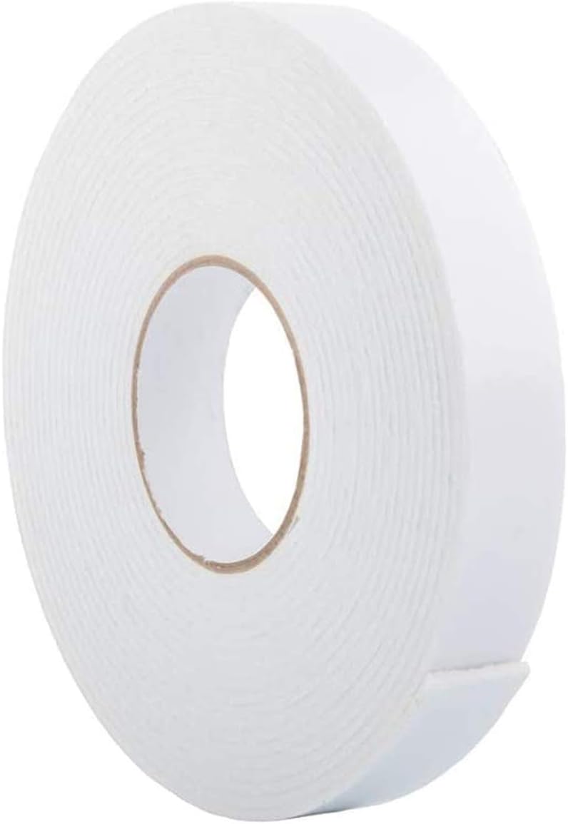 ToLanbbt Double Sided Foam Tape 1.18In x 33FT, Mounting Tape Heavy Duty, Strong Adhesive Weatherproof Seal Strips for DIY Craft Picture Poster, Car & Gap Filling Mountings, Home Office Decor (White) - Image 1