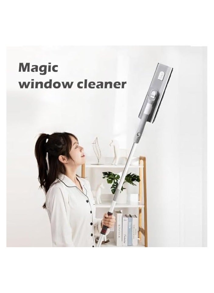 erorex Window Cleaning Equipment，4 in 1 Window Squeegee Cleaner with 81'' Telescopic Window Cleaner Pole，Extendable Window Squeegee Cleaner Glass Cleaning Tools High Window Cleaning Brush - Image 3