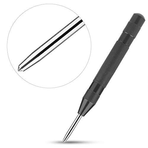 ZJchao Automatic Center Hole Punch, Window Punch Window Breaker Loaded Center Hole Punch Impact Center Marker Scriber Tool for Plastics Glass Used in Police and Military Gear (03) - Image 3