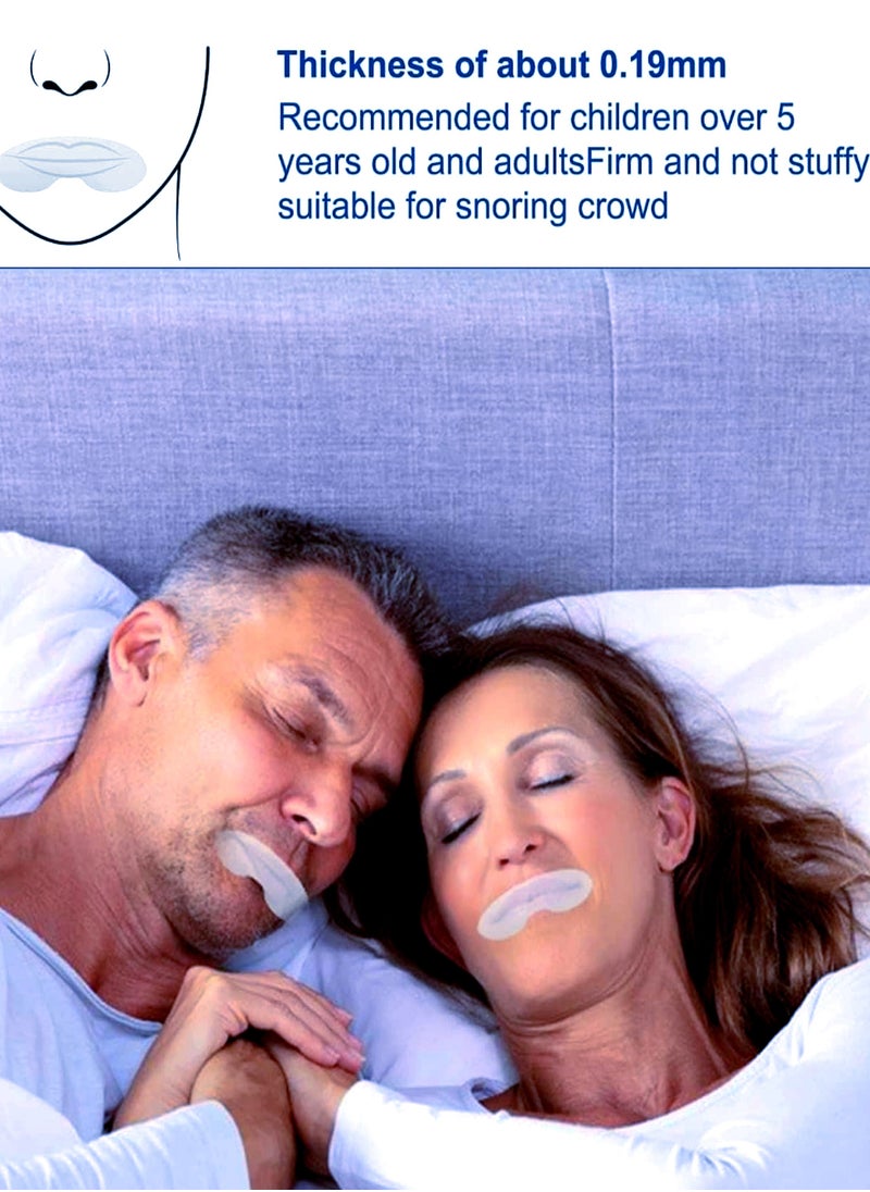 Elaimei - Mouth Tape (180 Pcs) ( 2 Pack ) for Sleep - Advanced Gentle Strips to Reduce Mouth Breathing and Improve Sleep Quality, Snoring Solution Mouth Strips for Nighttime Use, ELAIMEI Sleep Tape for Mouth Breathing and Loud Snoring, 180 Counts Sleeping Patches, Comfortable Breathing Aid for Better Sleep. - Image 1