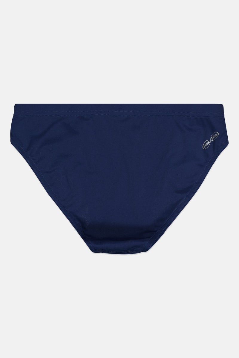 arena Kids Girl Brand Logo Bikini Bottom, Navy - Image 2