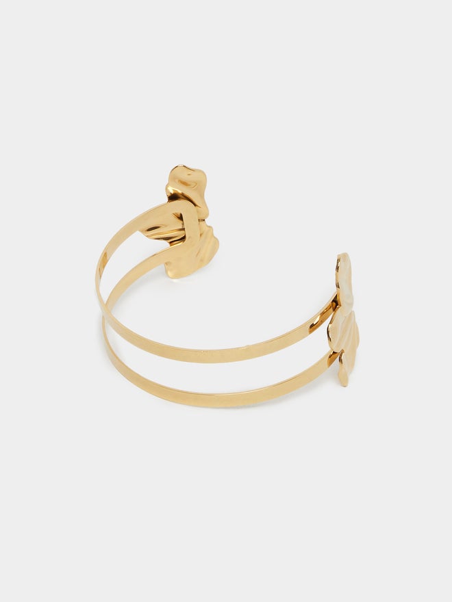 Styli Styli Textured Wide Cuff Bangle  - Image 3